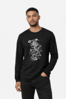 WHITE PRINT MYSTIC DRAGON T-SHIRT
