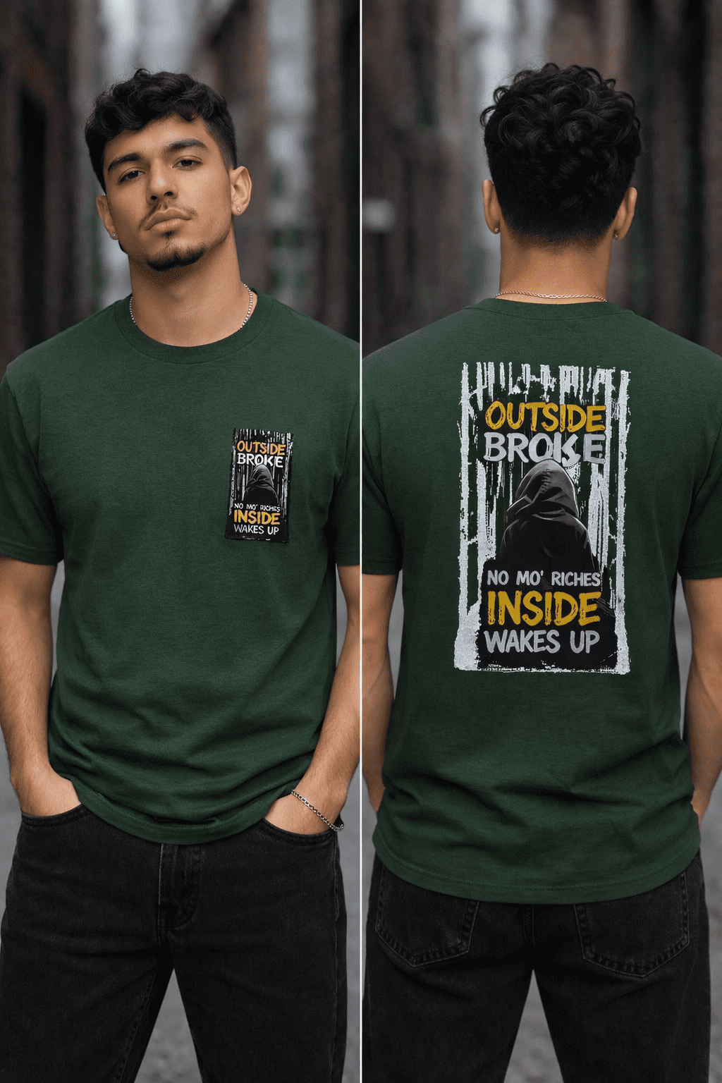 HE WHO LOOKS OUTSIDE STATEMENT T-SHIRT - Image 4
