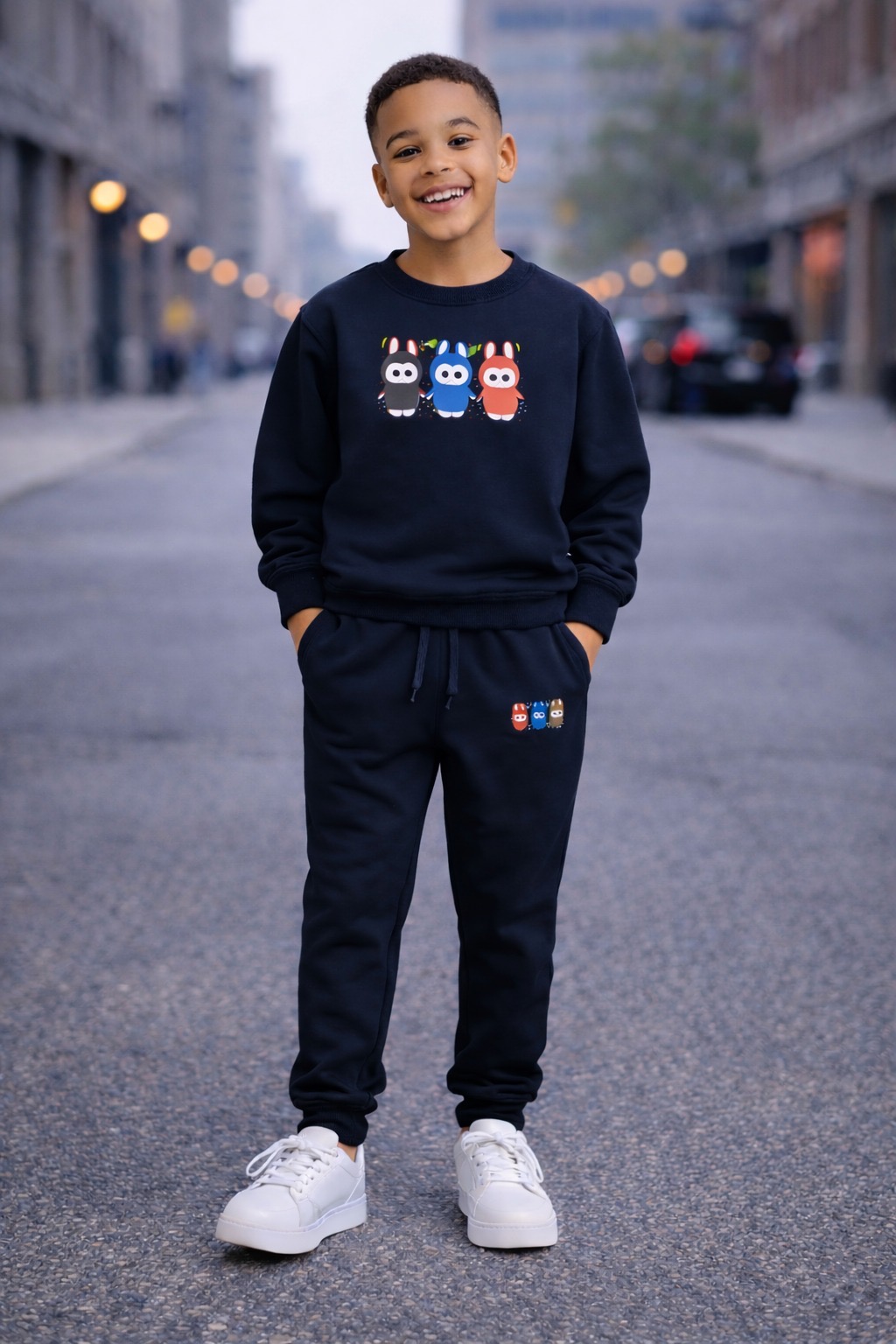 KID'S LABUBU CREWNECK TRACKSUIT