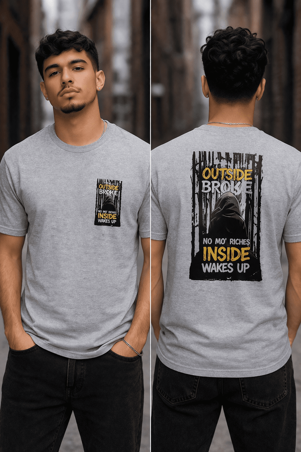 HE WHO LOOKS OUTSIDE STATEMENT T-SHIRT - Image 5